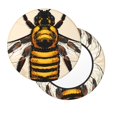 thumbnail image 2 of KLL Honey Bee Round Bar Chair Cushion Cover 13 inch ,Bar Stool Protector with Elastic, Soft Washable, 2 of 6