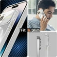 thumbnail image 7 of Dteck Magnetic for iPhone 14 Pro Case with Full Camera Lens Protector, Compatible with MagSafe, Military Grade Drop Protection Scratch Resistant Matte Shockproof Phone Cover for iPhone 14 Pro,White, 7 of 7