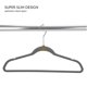 thumbnail image 3 of Paquete de 25 Perchas de Terciopelo para Nios, Antideslizantes, Ahorro de Espacio, Ropa para Nios, Camisas, Pantalones, Vestidos, Guardera, Almacenamiento y Organizacin, 3 of 6
