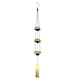 thumbnail image 5 of Campana de viento de metal Ounissouiy con carillones melodiosos color oro verde 2Conjunto, 5 of 6