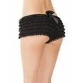 thumbnail image 2 of Black Ruffle Shorts W/ Back Bow Detail 114 Black, 2 of 7