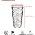thumbnail image 2 of Zainca 20-ounce Plastic Tumblers, Acrylic Drinking Glasses High-Balls, set of 6 Clear, 2 of 4