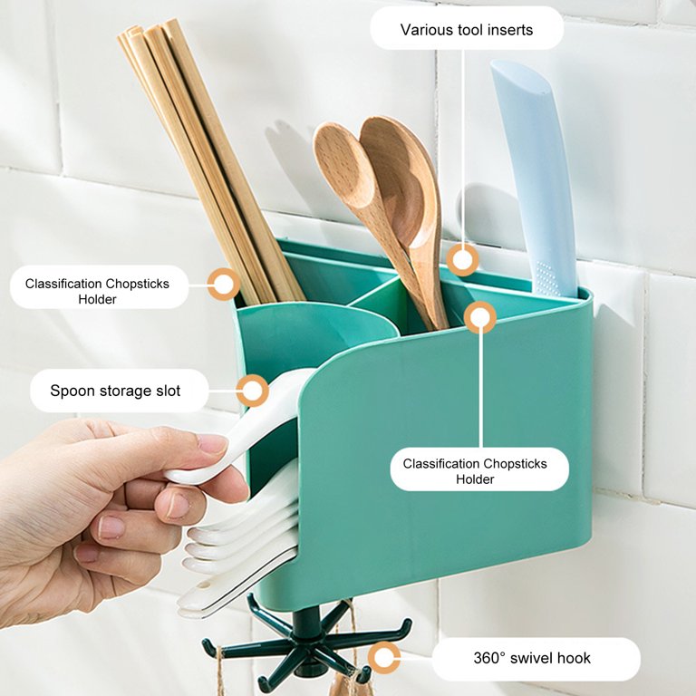 Rotating Knife Holder, Rotatable Utensil Holder For Kitchen