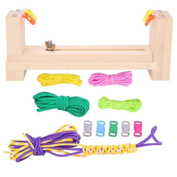 Plantilla de madera para hacer pulseras de paracord, herramienta para manualidades DIY