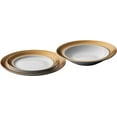 thumbnail image 3 of BergHOFF GEM Dinnerware Set 24Pc Place Setting, White & Gold, 3 of 6