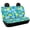 Tropical Leaf Art, variant on Psesaysky Colorful Tie Dye Full Wrap Car Seat Cover for Car Interior Automotive, Comfortable Rear Bench Seat Covers Stretch Car Back Seat Cover Protectors, Set of 2 Pieces for Women and Family