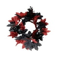 thumbnail image 6 of Candle Rings Wreaths Halloween Farmhouse Home Candle Holder Decorative Rings Red, 6 of 10