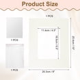 thumbnail image 2 of Uxcell 1Pcs Picture Mat 8"x10" Bevel Cut Frame Mattes for Display Art Measuring Cream, 2 of 7