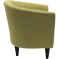 thumbnail image 4 of Fox Hill Trading Windsor 17.5" Traditional Fabric Club Chair in Green, 4 of 6