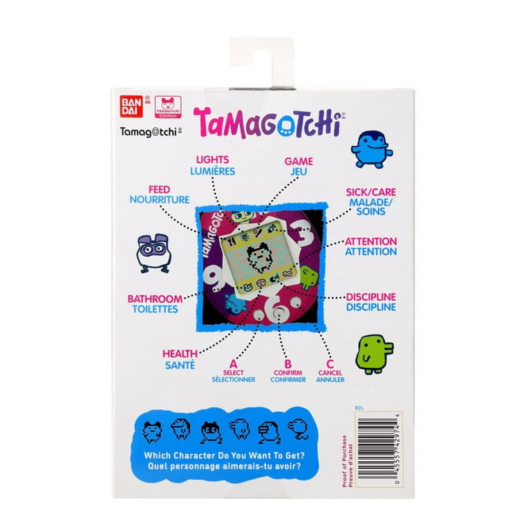 Bandai Namco Tamagotchi Original Neon Lights Digital Pet, Purple