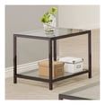 thumbnail image 2 of Homestock Vintage Variety End Table With Glass Shelf - Black Nickel Finish, Modern Glamour Design, Tempered Glass Top And Shelf, 24"L X 26"D X 23"H, 35.2 Lbs, 100 Lbs Weight Capacity Link, 2 of 2