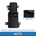 thumbnail image 4 of Interruptor de ventana eléctrica Unique Bargains para el lado del pasajero delantero derecho para Honda Accord 2003-2007 Negro, 4 of 7
