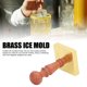 thumbnail image 5 of Molde De Hielo De Latón, Diseño único Multiusos, Uso Conveniente, Placa De Estampado De Hielo, Patrón De Fruta Para Hacer Bebidas De Whisky Frías, 5 of 7