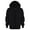 Black, variant on Boys School Uniform Hoodies Solid Zip Up Long Sleeve Sweatshirt Oversized Hooded Pullover Tops Athletic Sports Outwear Coats (Red, 5-6 Years)