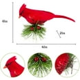 Dalrosia 10PCS Red Birds Cardinal Clip on Christmas Tree Decoration Red