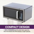 thumbnail image 2 of Microondas comercial A-to-Z Supply con control táctil digital, interior de 1 pie cúbico, acero inoxidable, 1000 vatios, aprobado por UL y NSF, 2 of 5