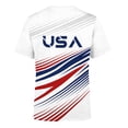 thumbnail image 4 of 2026 Soccer Cup Retro Jersey for Men, Round Neck Short Sleeve Pullover with National Flag & Player Graphic Print for Fan Gathering & Streetwear White XXXL, 4 of 7