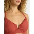 thumbnail image 4 of Time and Tru Women's and Women's Plus V Wire Underwire Bikini Top, Sizes XS-2X, 4 of 5
