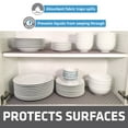 thumbnail image 3 of Drymate Premium Luxury Shelf & Drawer Liner, Thick Cushioned Fabric, Non-Adhesive, Absorbent, Waterproof, Slip-Resistant, Liners for Kitchen Cabinets, Cupboards (USA Made)(12”x59”)(2-Pack)(Taupe), 3 of 9