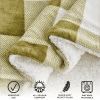 thumbnail image 6 of Great Bay Home Cozy Plush / Sherpa Reversible Throw Blanket, King, Olive Green Buffalo Check, 6 of 6