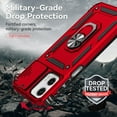 thumbnail image 5 of Allytech Rotatable Kickstand Case for Motorola G Pure - Military Grade Drop Protection - Slide Camera Cover - Heat Dissipation - Anti-Scratch Stand Case Support Magnetic Car Mount, Red, 5 of 8