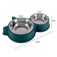 thumbnail image 4 of Baywell Dog Bowl Double Dog Cat Bowl Premium Stainless Steel Water and Food Raised Bowls, Pet Feeder Bowls Set with Non-Slip Resin Station for Small Medium Dogs Cats, Pink, 4 of 7