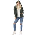 thumbnail image 5 of Womens Zipper Hoodie Sweat Jacket, 5 of 8