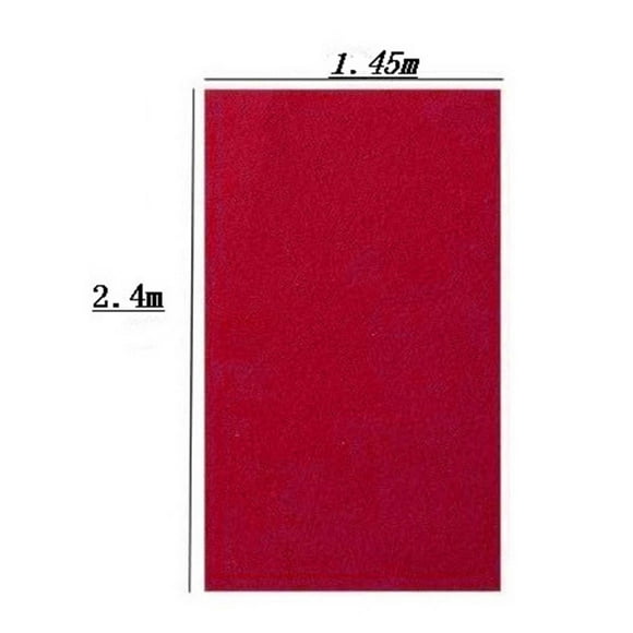 Wweixi Accessoires de Billard Professionnels Feutre de Snooker de Jeu 2.4x1.45M Bleu Rouge 2.4x1.45M