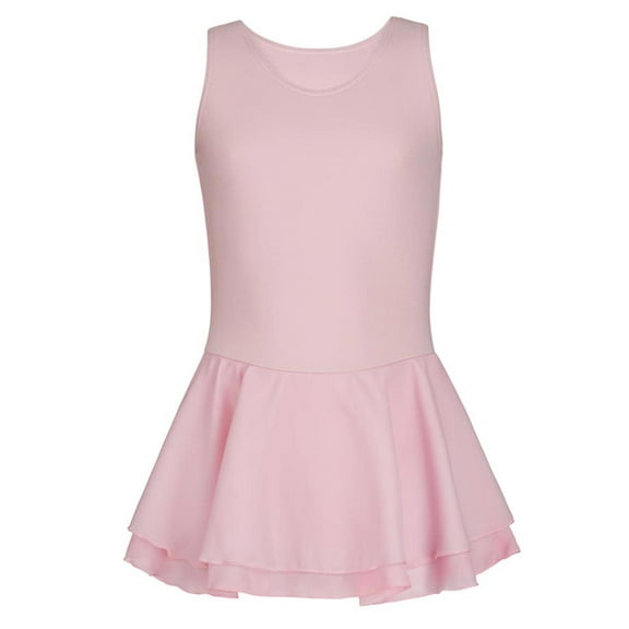 Capezio Girls Double Layer Dance Skirt Tank Dress, Sizes (Toddler - X Large)