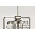 thumbnail image 4 of Nuvo Lighting Antebellum 1-Light Mini Pendant Fixture Brushed Nickel Finish with Clear Glass, 4 of 16