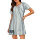 thumbnail image 1 of Fotbe Christmas Deer Bata de Dormir para Mujer con Estampado, Camisón de Algodón de Manga Corta, Ropa de Dormir Casual, 1 of 6