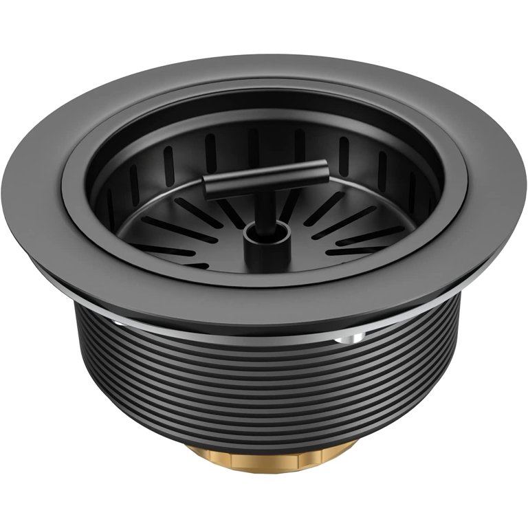 3.5 Matte Black Kitchen Sink Drain