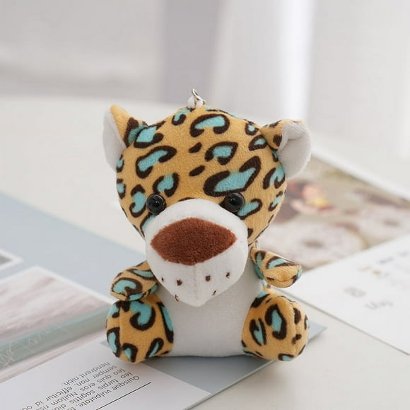 Cute Animal Plush Pendant Zoo Plush Toy Sitting Leopard, Plush Soft Stuffed Animal Plush Figure Doll for Fans Boys and Girls, Beloved Toy