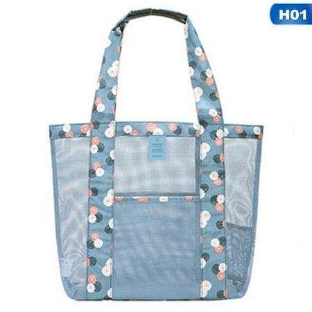 KABOER Women Flower Clear Transparent Handbag Shoulder Bags Travel Beach Bag Fashion (Best Handbag For International Travel)