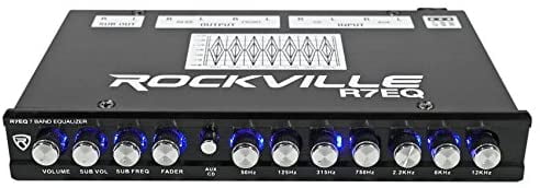 Din 7 Band Car Audio Equalizer EQ 