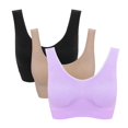 thumbnail image 1 of 3 unids/lote sujetador sin costuras con almohadillas sujetadores de talla grande para mujer sujetador activo sujetador inalámbrico Push Up chaleco de talla grande inalámbrico BH 5XL Tan Jianjun unisex, 1 of 2
