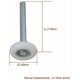 thumbnail image 3 of Ruedas para puerta de garaje de nailon con rodamiento de bolas selladas Dinheiro con vástago de 4 paquetes de 115 mm, 3 of 5