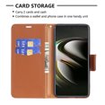 thumbnail image 5 of Allytech Galaxy S22 Case, Wallet Case for Galaxy S22, PU Leather with Lanyard Kickstand Shockproof Wrist Strap Shock Absorption Cards Holder Wallet Case Cover for Samsung Galaxy S22, Brown, 5 of 5