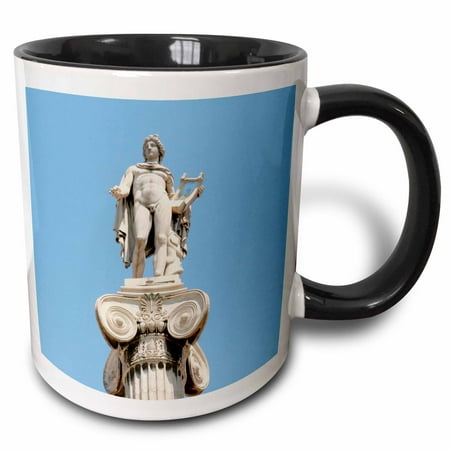Umbrella Academy Mug 3dRose Greek Mythology, Apollo Statue at Athens Academy, Greece - EU12 PRI0051 - Prisma - Two Tone Black Mug, 11-ounce ()