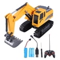 thumbnail image 2 of Excavadora de juguete con control remoto RC, aleación de metal, electrónica, multifunción, grúa, camión de ingeniería, camión volquete, 2 of 15