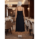 thumbnail image 3 of Vestido Midi Elegante con Tirantes y Detalle Floral, Estilo Femenino y Sofisticado para Muje, 3 of 5