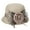 Khaki, variant on Yesbay Women's Polka Dot Mesh Flower Bowler Bucket Hat Outdoor Sun Visor Basin Cap