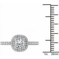 thumbnail image 4 of 1 Carat T.W. Diamond Double Halo 14kt White Gold Engagement Ring, 4 of 5