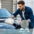 thumbnail image 4 of Microfiber Car Wash Gloves With Chenille & Polyester Terry Scratch-Free Cleaning Elastic Cuffs Pastel Colors, 4 of 8