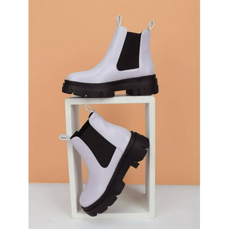 

Slip On Chunky Heeled Chelsea Boots Women‘s Footwear