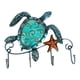 thumbnail image 5 of Estante de almacenamiento de hierro Ganchos para llaves en apariencia de tortuga 4 ganchos Ganchos de pared únicos Ganchos de animales con tornillo BLESIY Estante para llaves, 5 of 8