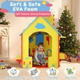 thumbnail image 3 of iRerts Kids Playhouse, EVA Foam Cottage Playhouse for Kids Ages 2+, Indoor Play House with Play Kitchen, Toddler Play Equipment Toys Pretend Playhouse for Boy Girl Gifts, No-Tools Required Assembly, 3 of 8