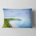 thumbnail image 2 of Designart 12" x 20" Blue Polyester Throw Pillow, 2 of 5