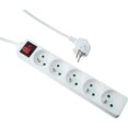 thumbnail image 1 of Multiprise Électrique Blanche 5 Prises, Multiprise - Multiprise Électrique 5 Prises + Interrupteur, extension Multiprise Électrique - protection Enfant, 1 of 5