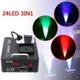 thumbnail image 2 of Anqidi 1500W Smoke Fog Machine RGB 3 in1 24 LED DMX Vertical Spray Stage Light Fogger w/Wireless Remote for Disco Wedding Party, 2 of 12